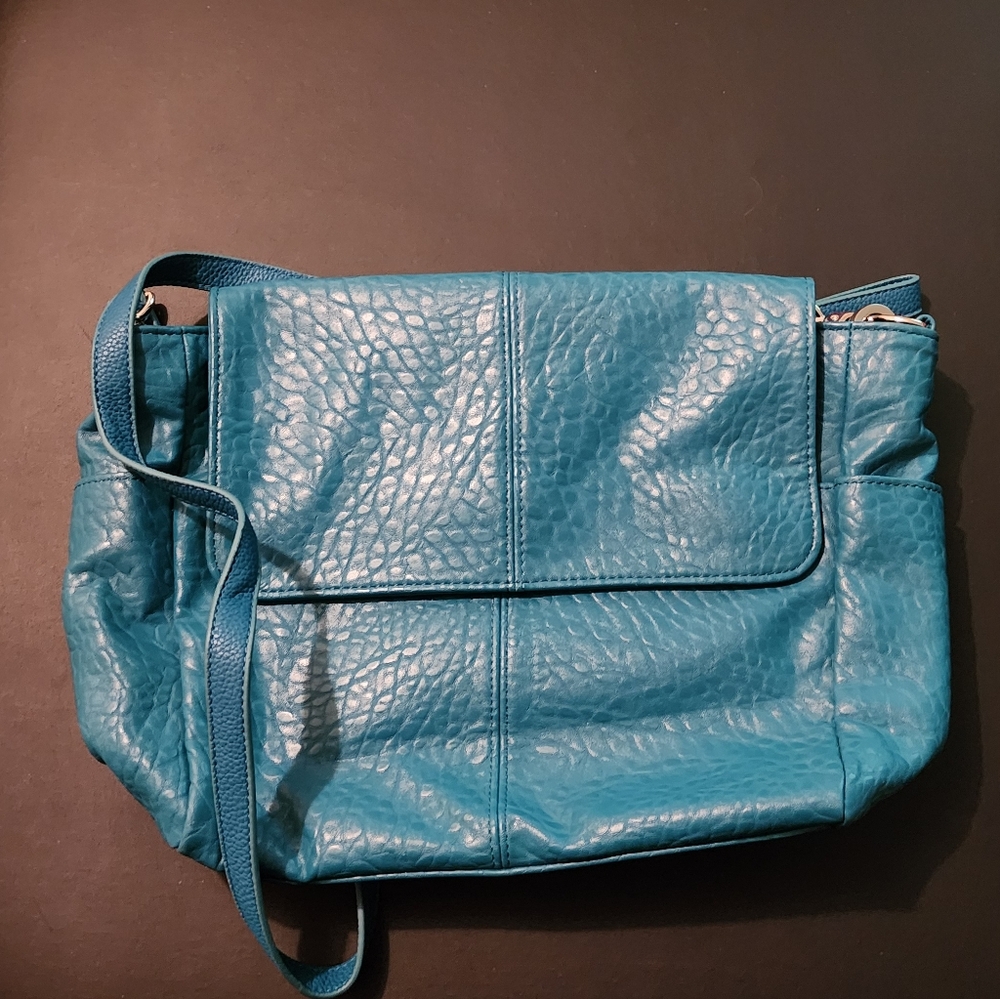 Jewell By Thirty-one Blue Leather Shoulder Bag